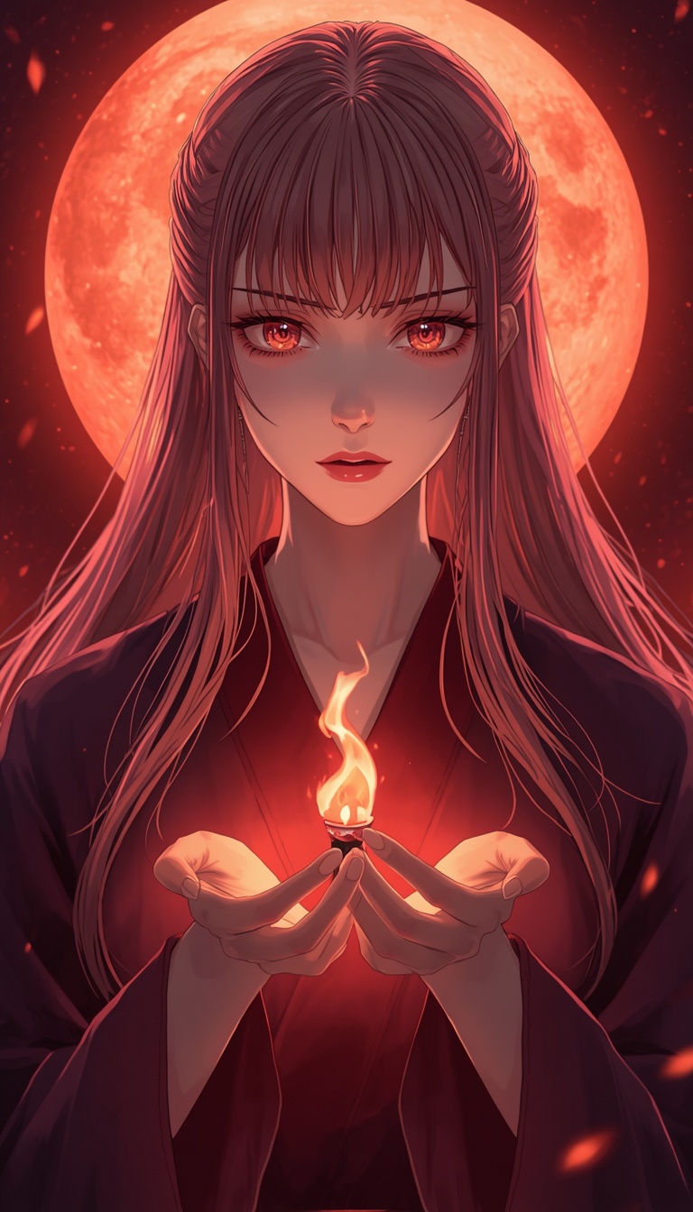 不死身の夢想家（火×INFP）のキャラクターイラスト
